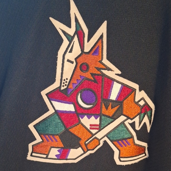 Boys XL CCM Black and Burgundy Hockey Jersey - Picture 7 of 15